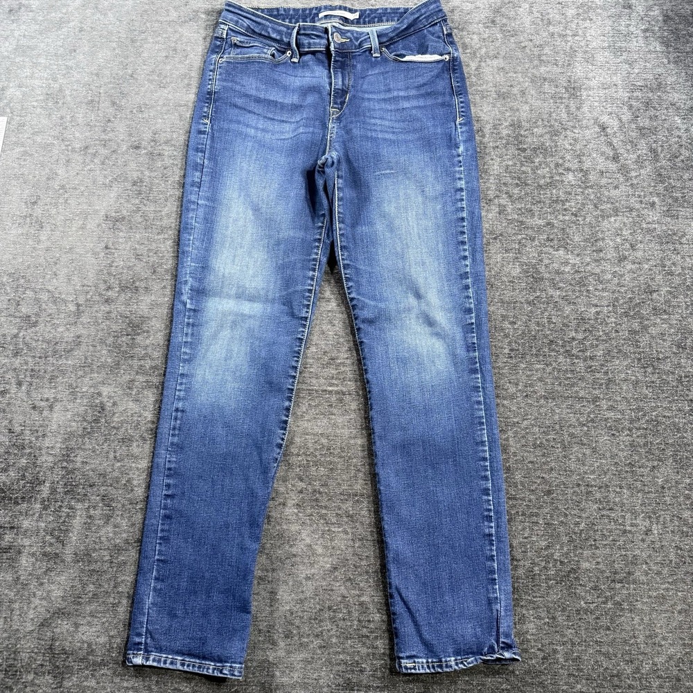 Levis Jeans‎ Mid Rise Skinny Women's Size 29 Medium Wash Stretch Denim Ankle
